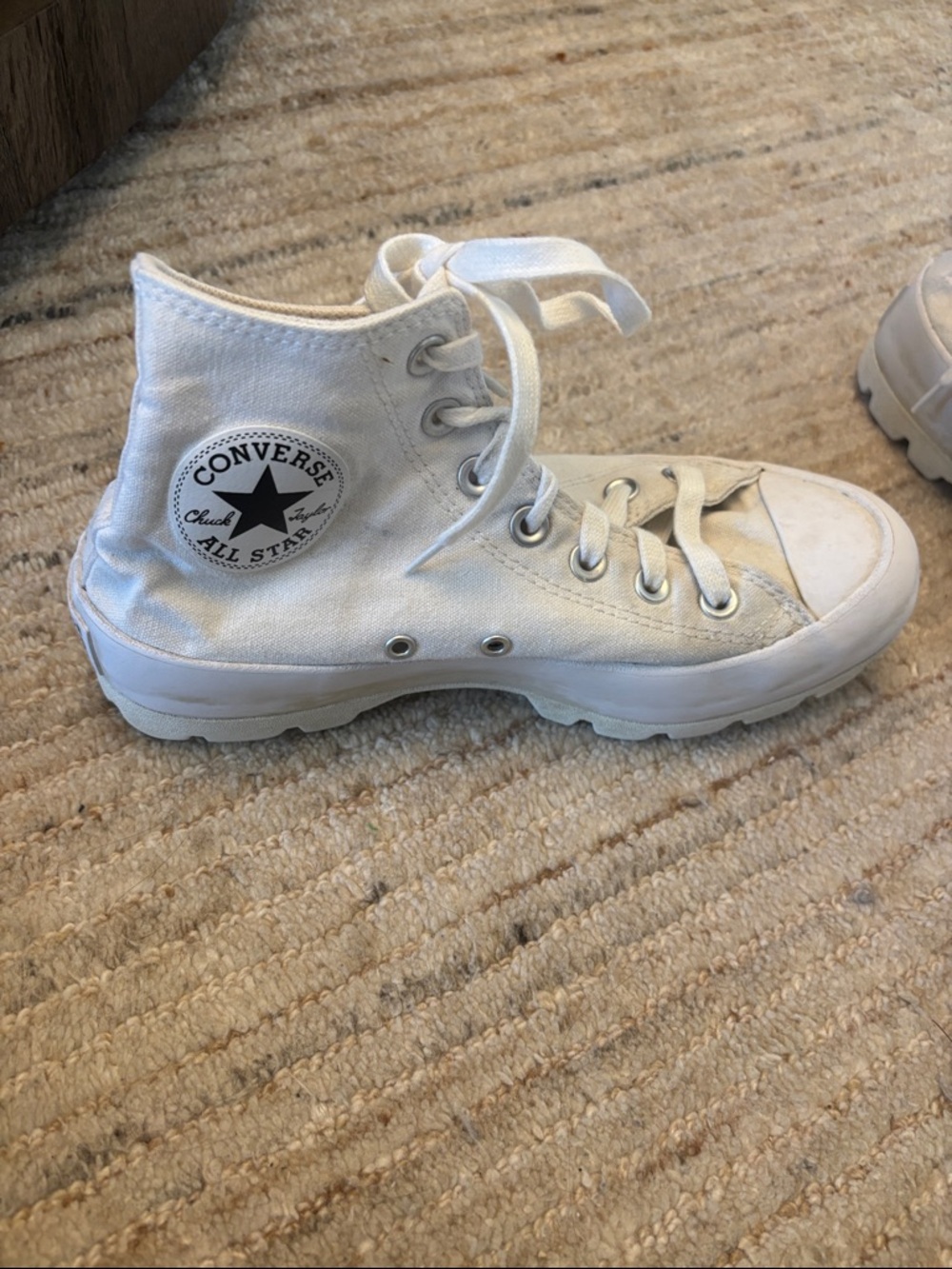 Converse All Star High Top Sneakers in White - Picture 3 of 5